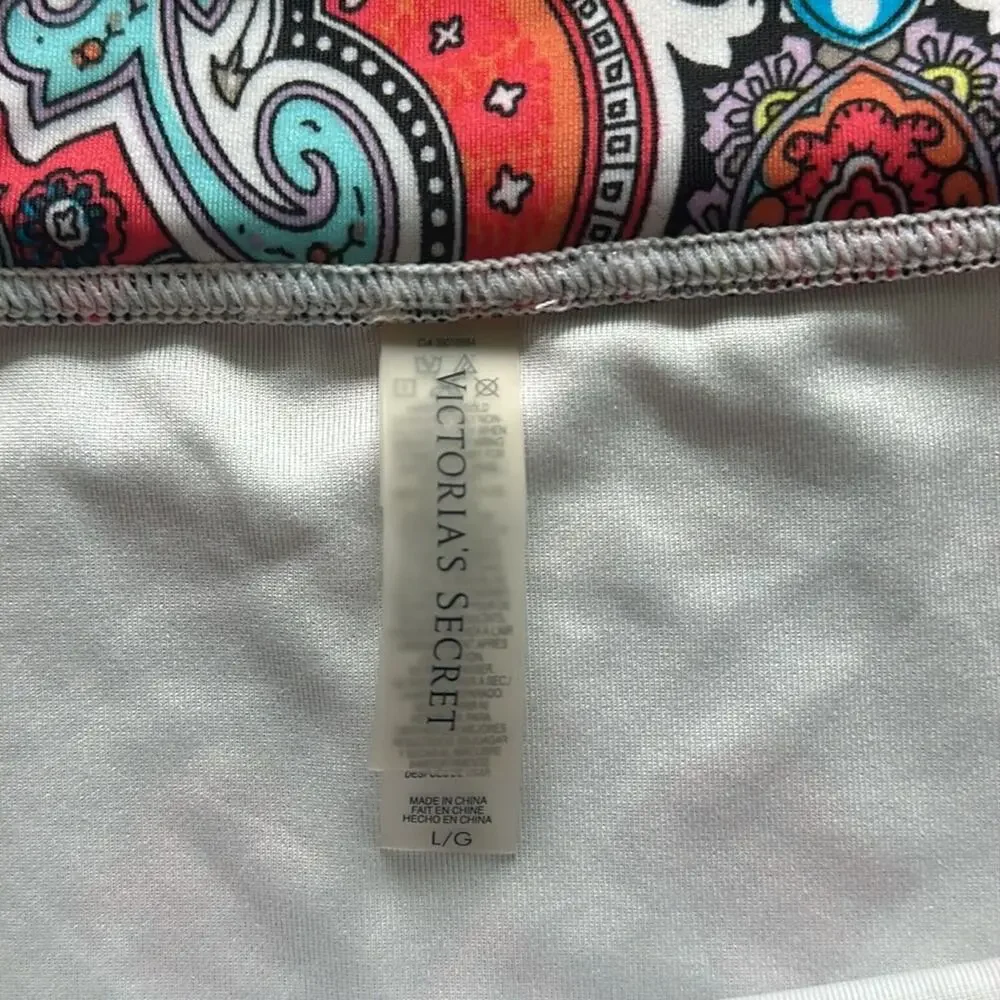 Victoria's Secret Bikini Bottom Multi Color Print Size Large‎ Low/Mid Rise